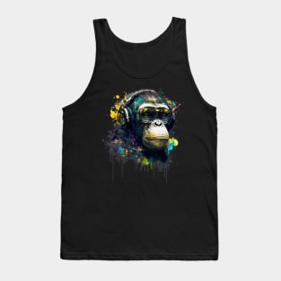 Graffiti DJ Chimp Tank Top